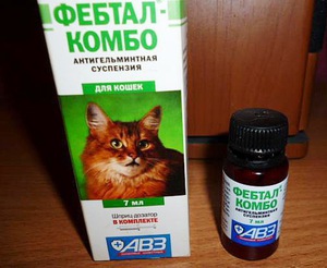 פבטל-קומבו הוא תרחיף נוח עם פעולה אנטי-תלמינטית.