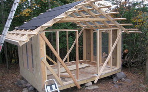 גג לול תרנגולות - תמונה של תהליך הבנייה