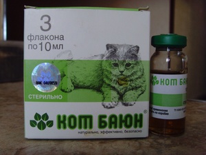 התרופה "קוט באיון" תיאור טיפות חתול קוט ביון