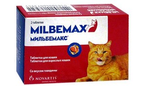 מינון של חומר נגד תולעים של מילבמקס לחתולים