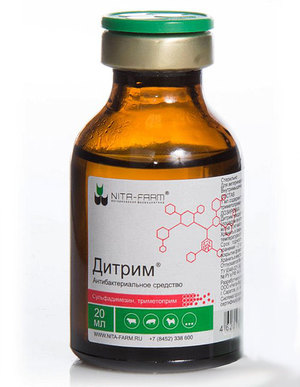 דיטרים 20 מ"ל הוא אנטיביוטיקה לבעלי חיים.