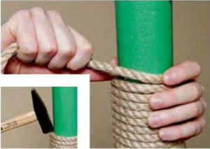 בניית בית לחתולים.