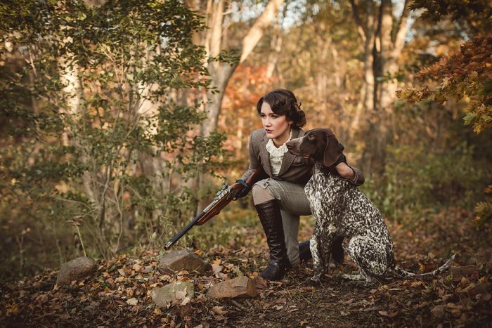 צילומי סתיו עם כלב