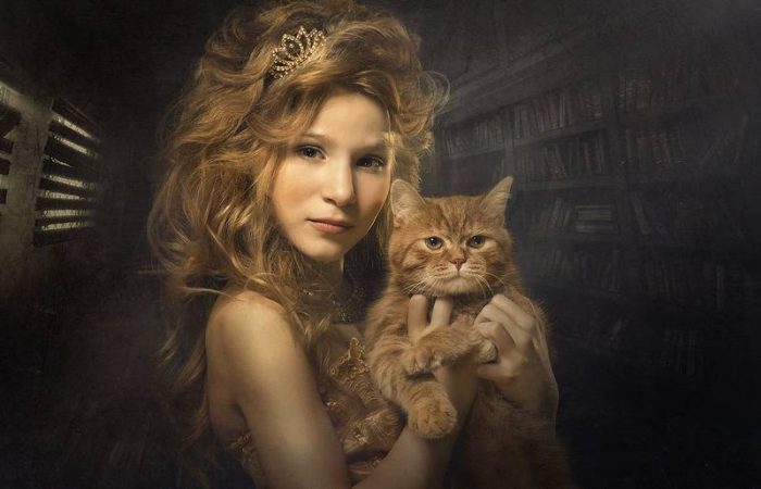 צילומי סתיו עם חתול