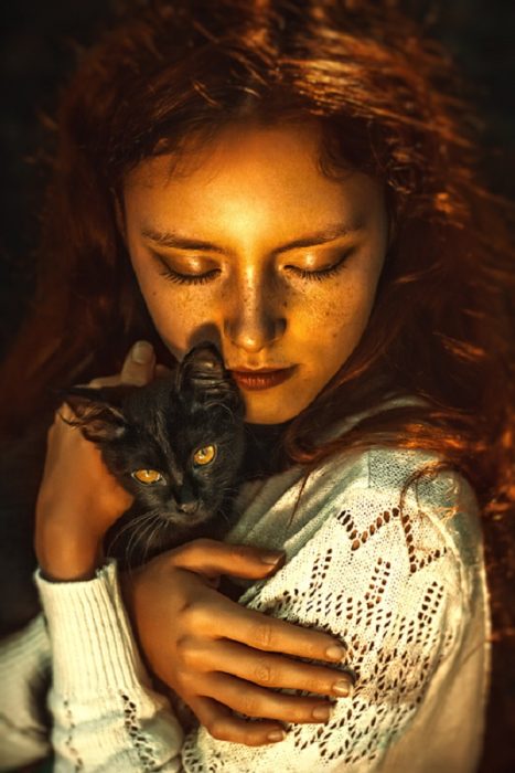 צילומי סתיו עם חתול