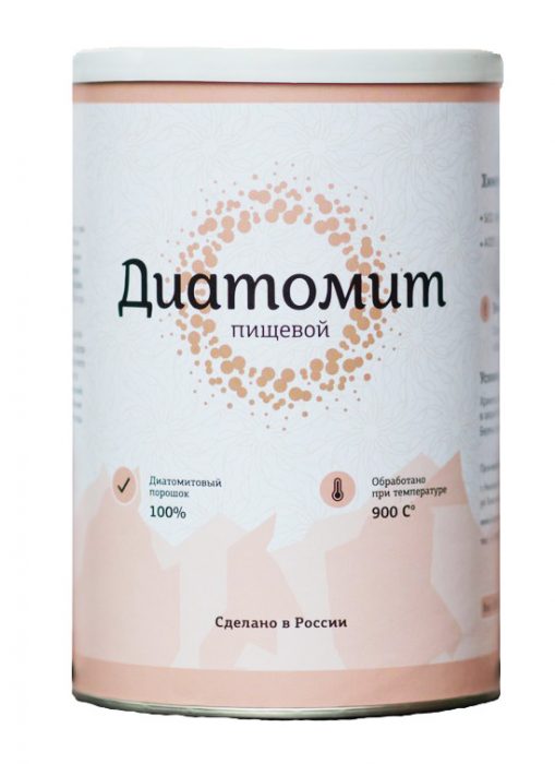 צנצנת של אדמה דיאטומית