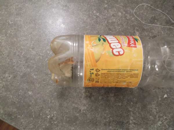 פיתיון לעכברים בבקבוק פלסטיק