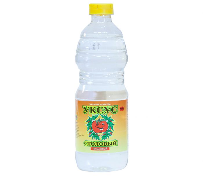 חומץ שולחן בבקבוק פלסטיק