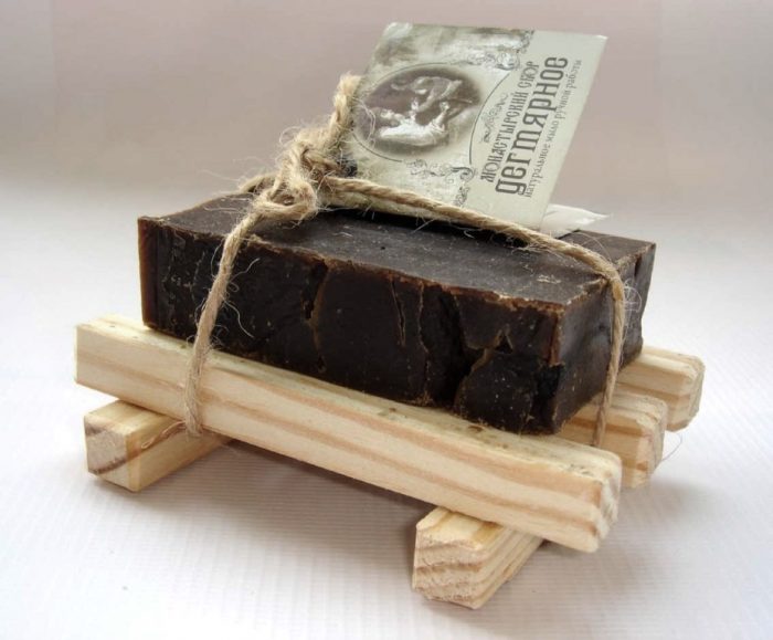 סבון זפת בחטיף