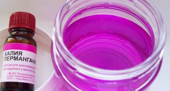 תמיסת אשלגן פרמנגנט