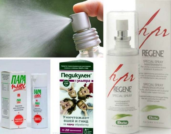 תרסיסים שונים נגד כינים